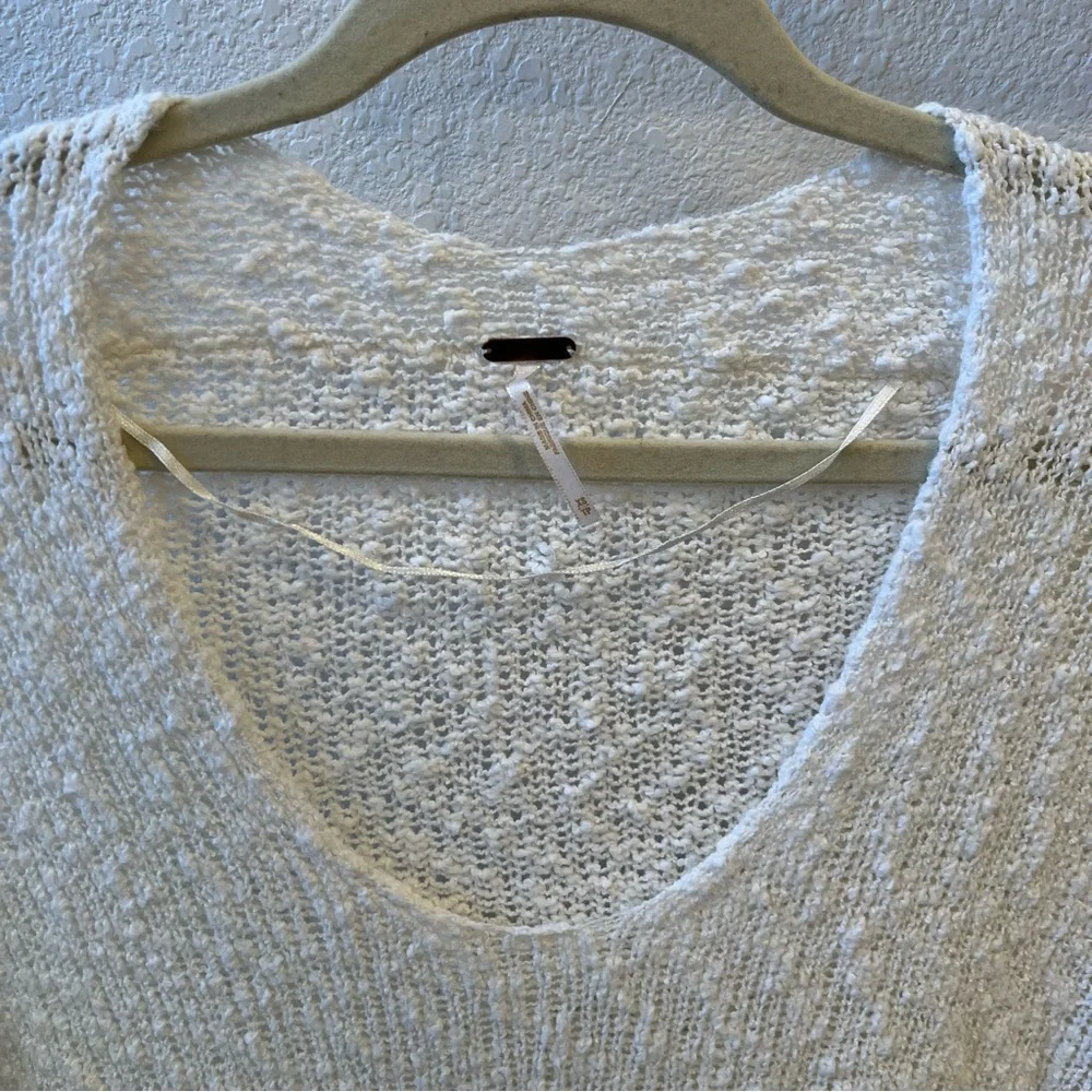 FREE PEOPLE White Knit Tunic